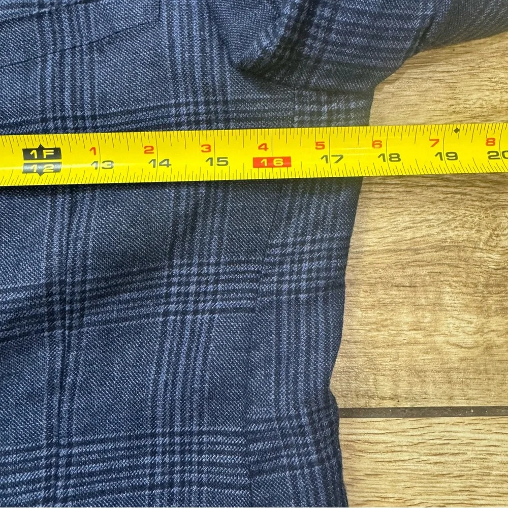 Moods of Norway Blue Plaid Wool linen Blazer Sz 36 EU 42 1865 Reda Lined Blazer - Picture 15 of 16